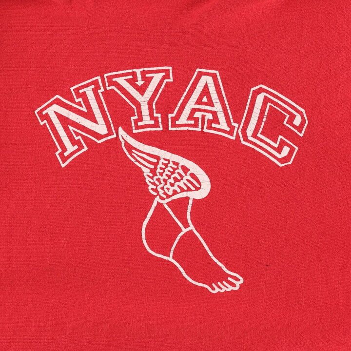 80sチャンピオンリバースウィーブトリコタグNYACロゴ ウイングフット