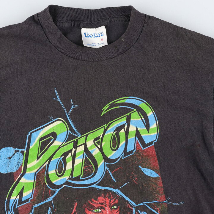 楽天市場】古着 80年代 Tee Jays POISON ポイズン アルバム OPEN UP 