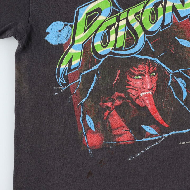 楽天市場】古着 80年代 Tee Jays POISON ポイズン アルバム OPEN UP 
