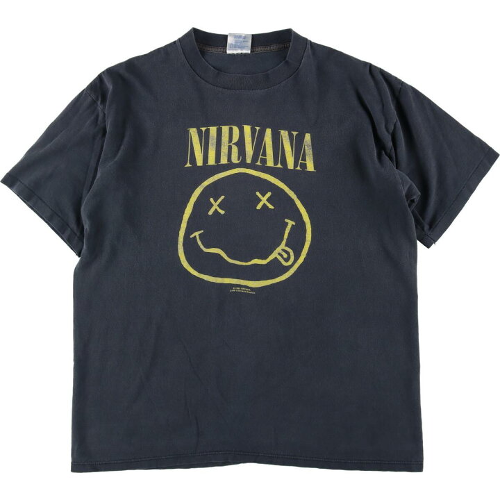 楽天市場】古着 90年代 BROCKUM NIRVANA ニルヴァーナ スマイル バンド  