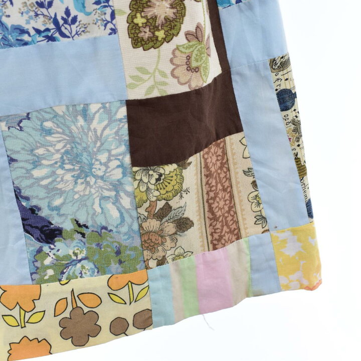 楽天市場】古着 70年代~ UNKNOWN パッチワーク マキシ丈 Aライン  