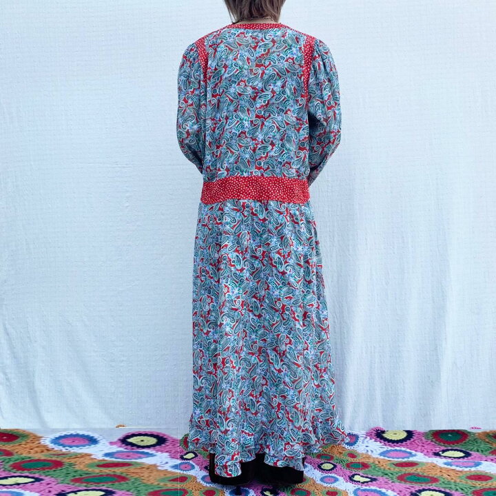 楽天市場】古着 80年代 ダイアンフレイス Diane Freis 総柄 七分袖  