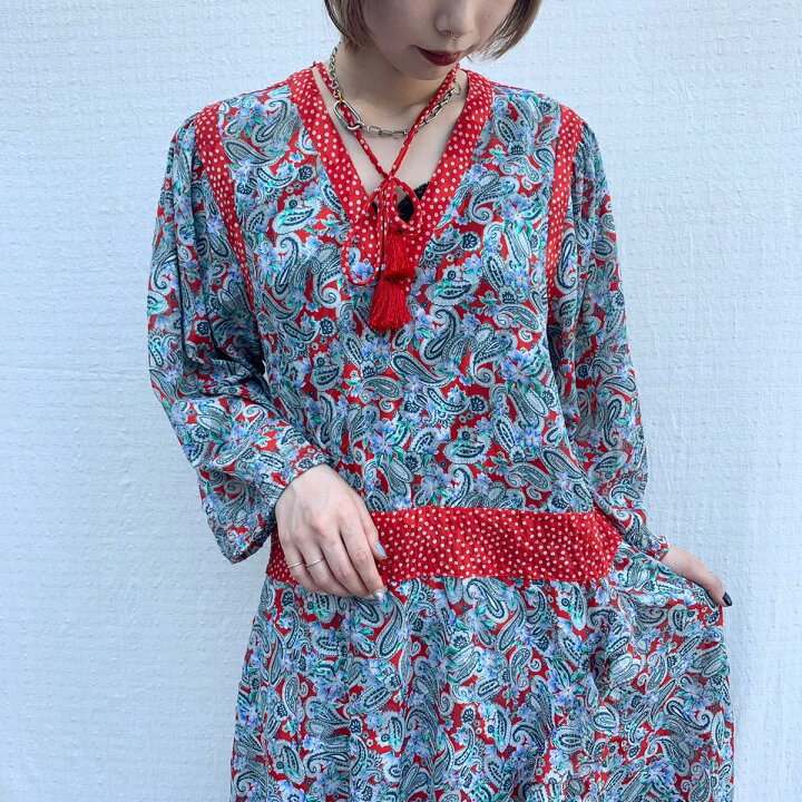 楽天市場】古着 80年代 ダイアンフレイス Diane Freis 総柄 七分袖  