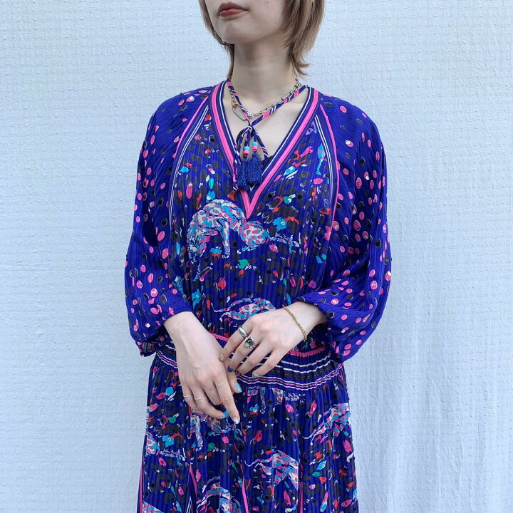 楽天市場】古着 80年代 ダイアンフレイス Diane Freis 総柄 七分袖  