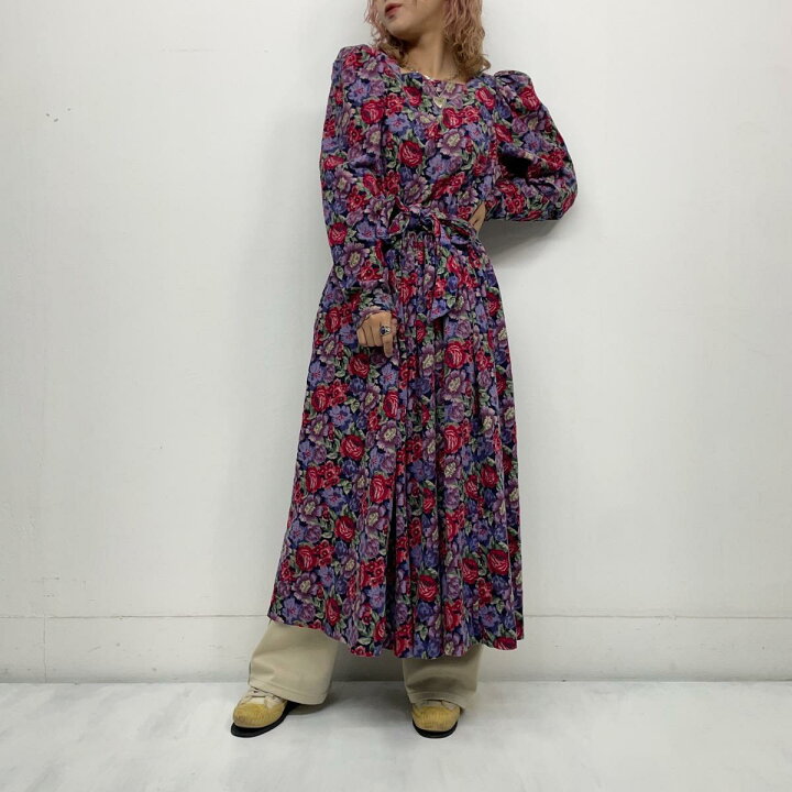 楽天市場】古着 ローラアシュレイ laura ashley 花柄 コーデュロイ  