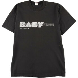 古着 90年代 フルーツオブザルーム FRUIT OF THE LOOM BABY THE MUSICAL プリントTシャツ USA製 メンズM ヴィンテージ /eaa248031 【220521】 【SS2306】