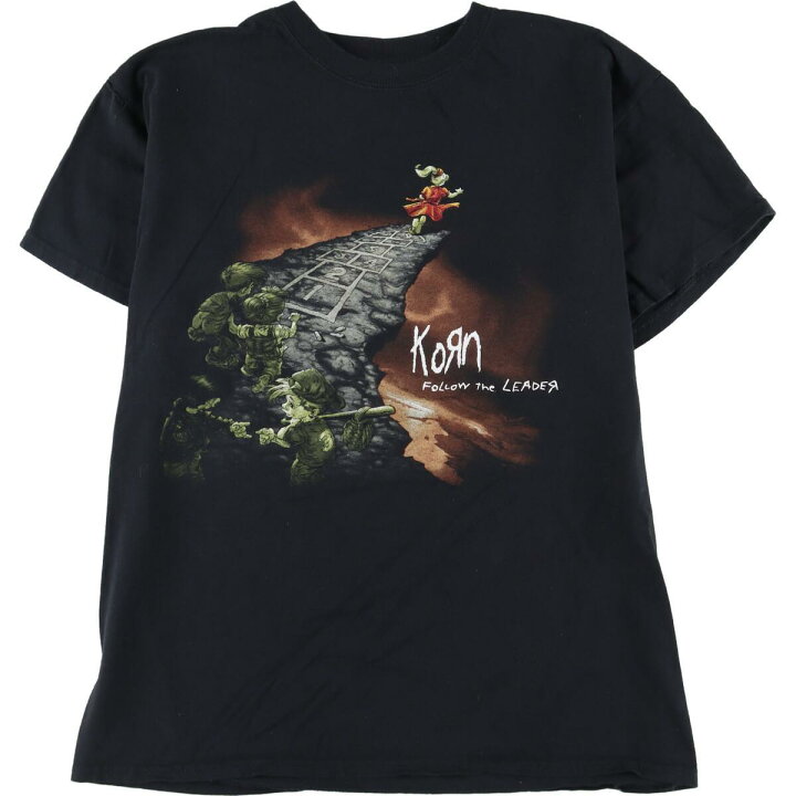 楽天市場】古着 KORN Follow the Leader バンドTシャツ M /eaa253432 