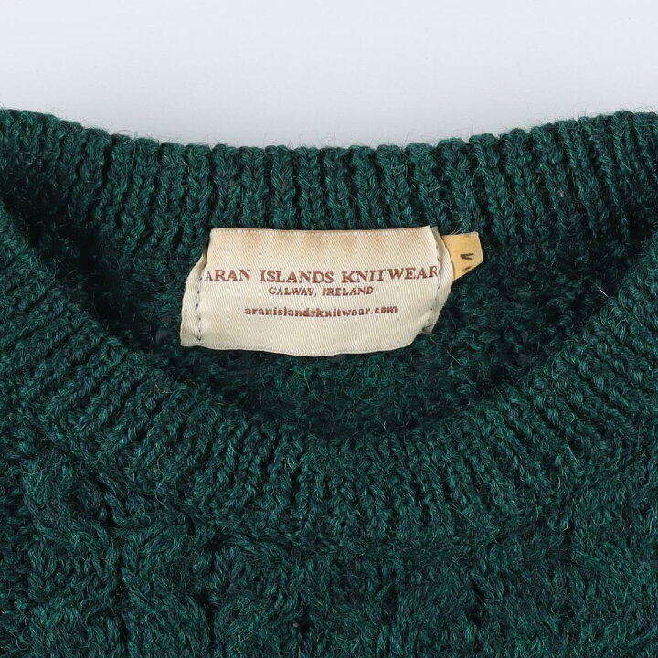 楽天市場】古着 ARAN ISLANDS KNITWEAR フィッシャーマン アランニット 