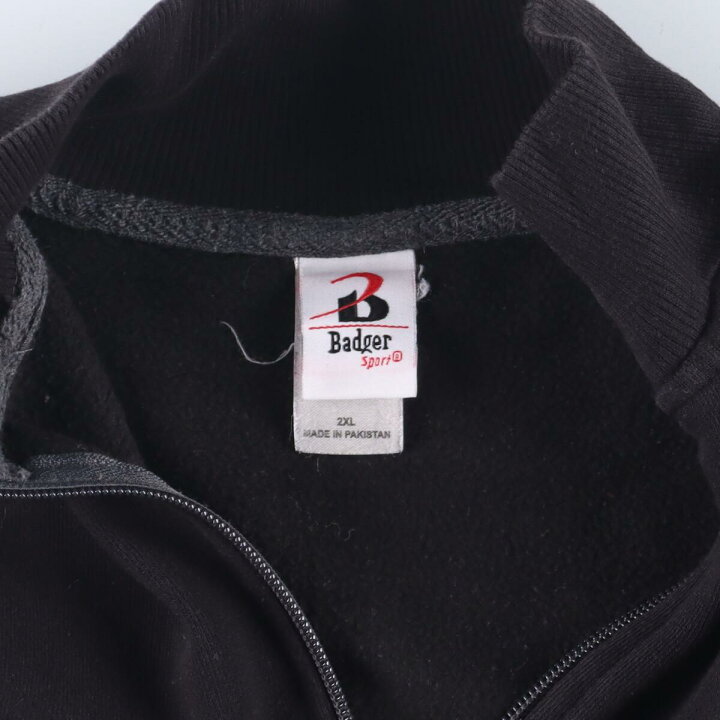 楽天市場】古着 Badger ハーフジップスウェットシャツ トレーナー 