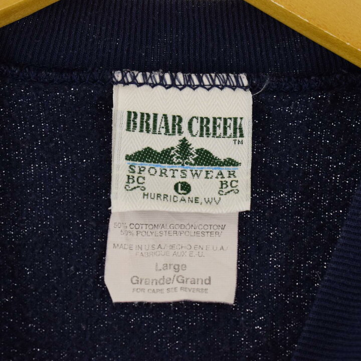 楽天市場】古着 BRIAR CREEK カレッジスウェットシャツ トレーナー USA 
