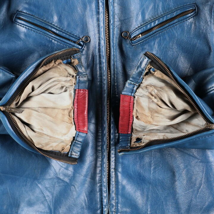 楽天市場】古着 60年代 ベイツ Bates シングルライダースジャケット 