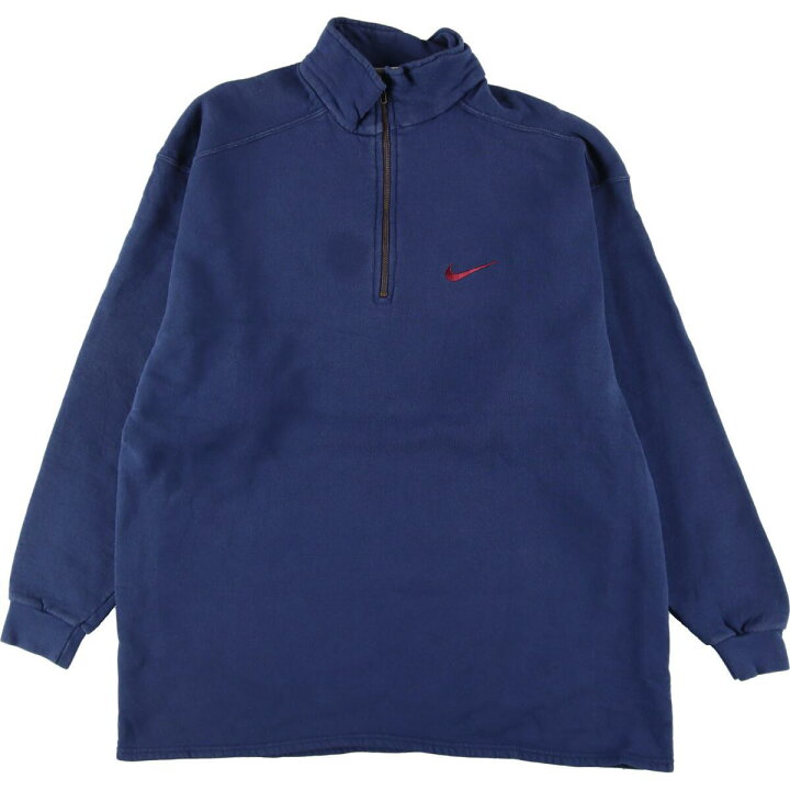 楽天市場】古着 90年代 ナイキ NIKE ハーフジップスウェットシャツ 