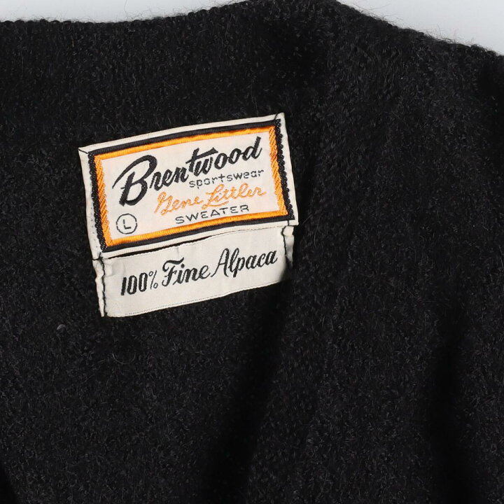 楽天市場】古着 60年代 Brentwood アルパカニットカーディガン メンズL 
