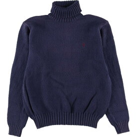 古着 ラルフローレン Ralph Lauren POLO by Ralph Lauren タートルネック コットンニットセーター メンズS /eaa278757 【中古】【S2209】 【220821】