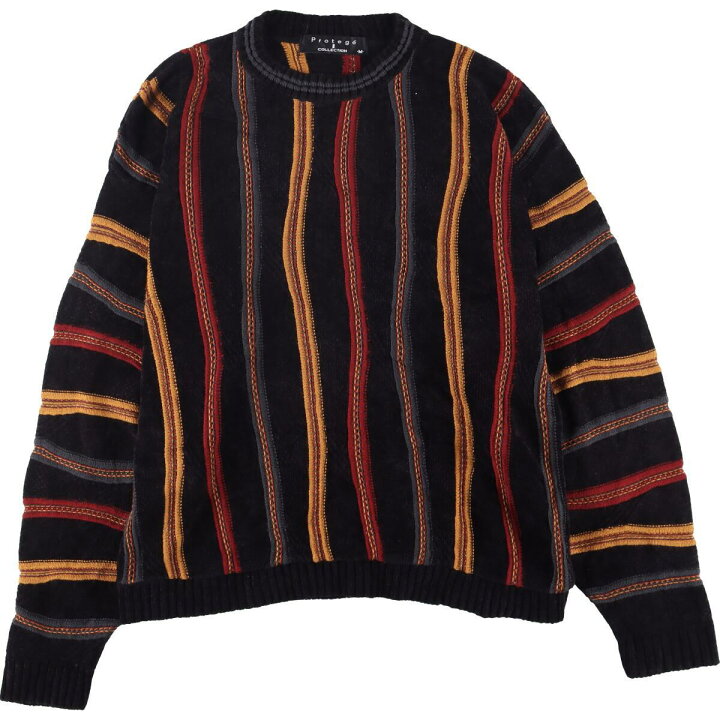 COOGI ストライプ柄 ニットセーター M（COOGI(クージー) サイズ:XL 