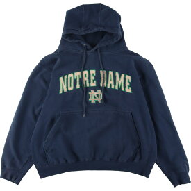 古着 CHAMPS NOTRE DAME ノートルダム大学 カレッジ スウェットプルオーバーパーカー メンズXL /eaa287039 【中古】 【221201】 【LP2405】