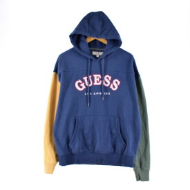 古着 ゲス Guess JEANS クレイジーパターン スウェットプルオーバーパーカー メンズM /eaa290662 【中古】 【230114】