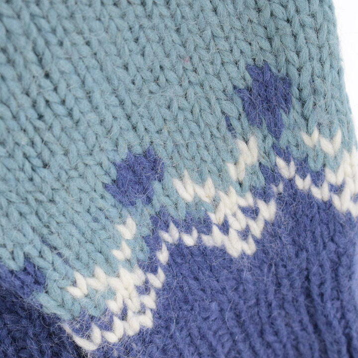 楽天市場】古着 Alva Knit コンチョボタン ノルディック ウールニット 