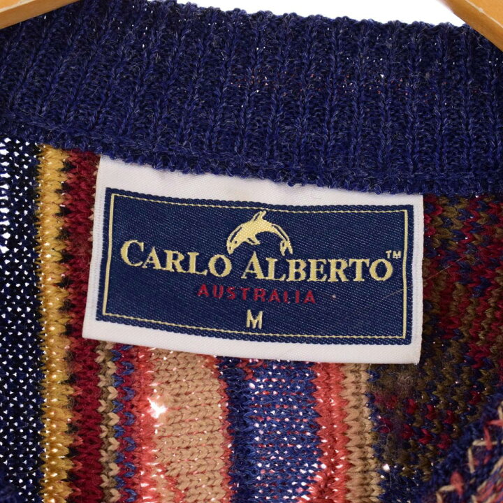 楽天市場】古着 CARLO ALBERTO 総柄 クージー風 ウールニット 