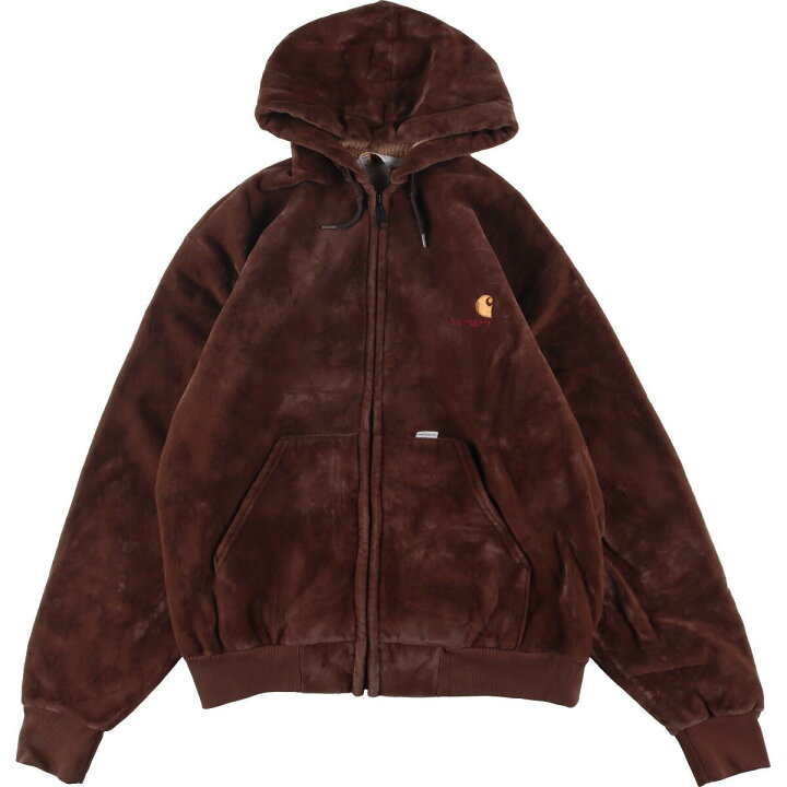 楽天市場】古着 カーハート Carhartt ベロア フルジップパーカー USA製  