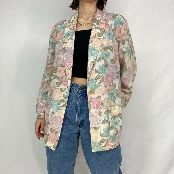 楽天市場】古着 SAG HARBOR 花柄 イージージャケット テーラード  