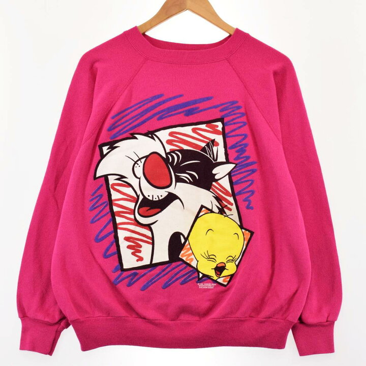 楽天市場】古着 90年代 Fleece wise CLASSIFIED LOONEY TUNES TWEETY 