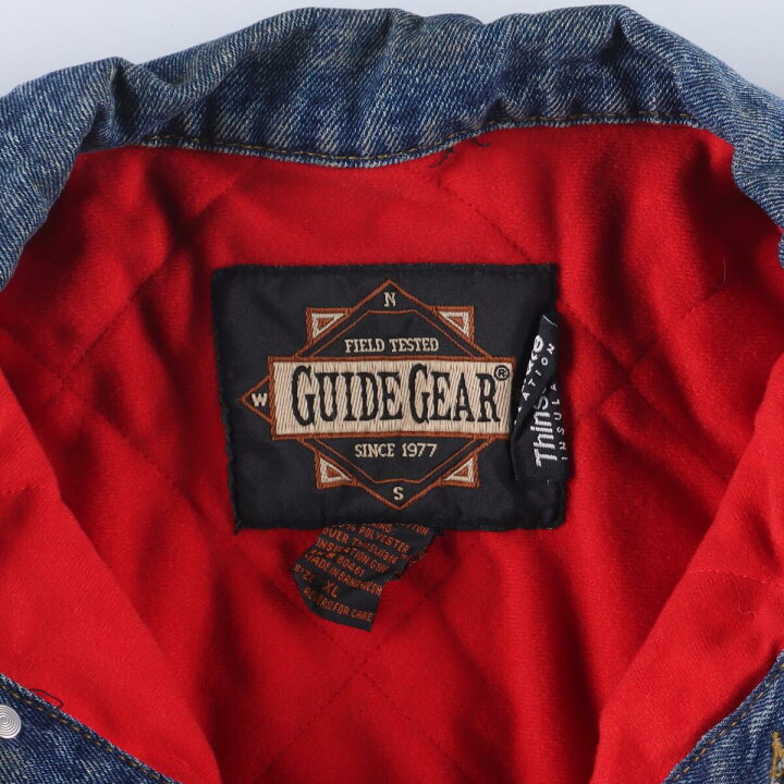 楽天市場】古着 GUIDE GEAR デニムジャケット Gジャン メンズL 