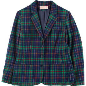 ＼51%OFF／古着 70'S ペンドルトン PENDLETON チェック柄 ウール テーラードジャケット USA製 レディースM ヴィンテージ /eaa307210 【中古】 【230127】【エルル】 【SS2406】