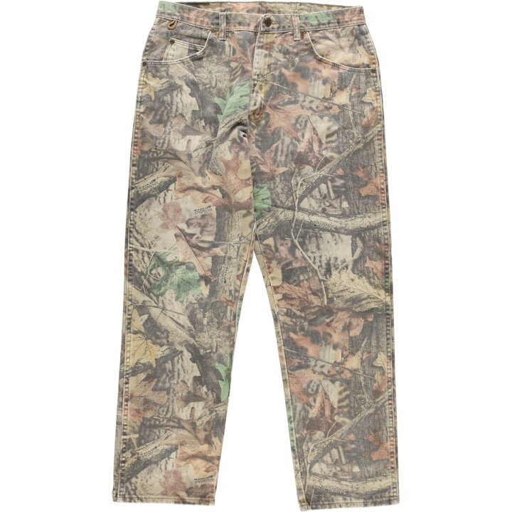 楽天市場】古着 ラングラー Wrangler リアルツリー柄 ジーンズ デニム 