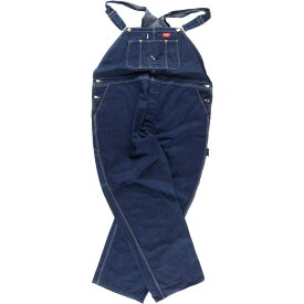 古着 ビッグサイズ 90'S ディッキーズ Dickies デニムオーバーオール USA製 メンズw49 ヴィンテージ /eaa310004 【中古】 【230217】 【SS2403】