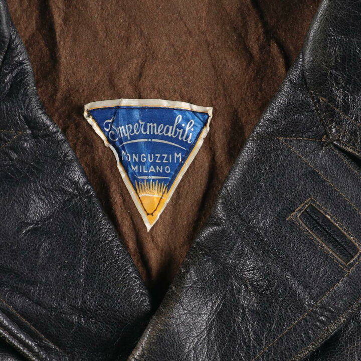 楽天市場】古着 40年代 MONGUZZIM MILANO モーターサイクルジャケット 