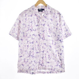 古着 ラルフローレン Ralph Lauren POLO by Ralph Lauren CALDWELL 総柄 花柄 ハワイアンアロハシャツ メンズXXL /eaa312289 【中古】 【230317】 【SS2309】