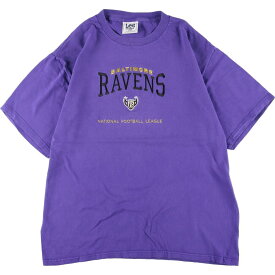 古着 90'S リー Lee SPORT NFL Baltimore Ravens ボルチモアレイブンズ スポーツTシャツ メンズXL ヴィンテージ /eaa314854 【中古】 【230225】 【SS2309】