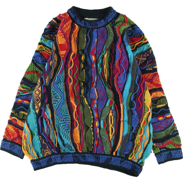楽天市場】古着 90年代 クージー COOGI 総柄 コットンニットセーター 