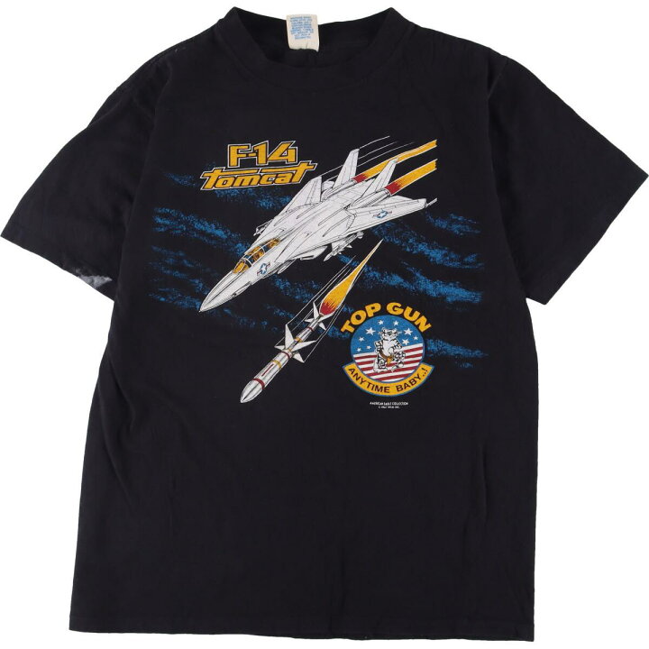楽天市場】古着 80年代 AMERICAN EAGLE TOP GUN トップガン F-14 両面 
