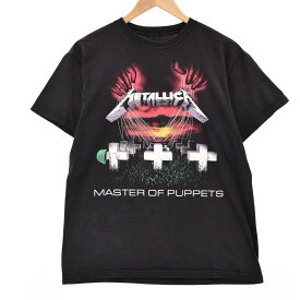 古着 METALLICA メタリカ MASTER OF PUPPETS 両面プリント バンドTシャツ バンT メンズM /eaa320306 【中古】 【230429】 【SS2309】