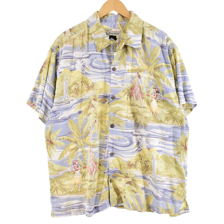 楽天市場】古着 パタゴニア Patagonia pataloha 総柄 オープンカラー  