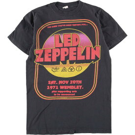 古着 Bay jsland Led Zeppelin レッドツェッペリン バンドTシャツ バンT レディースS /eaa323038 【中古】 【230323】【エルル】