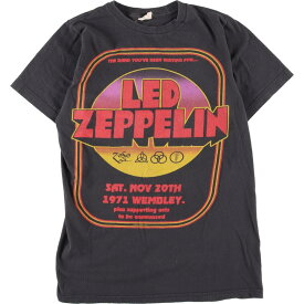 古着 Bay jsland Led Zeppelin レッドツェッペリン バンドTシャツ バンT レディースS /eaa323043 【中古】 【230323】【エルル】