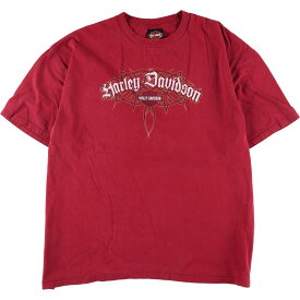 古着 ハーレーダビッドソン Harley-Davidson 両面プリント モーターサイクル バイクTシャツ メンズXXL /eaa324972 【中古】 【230330】