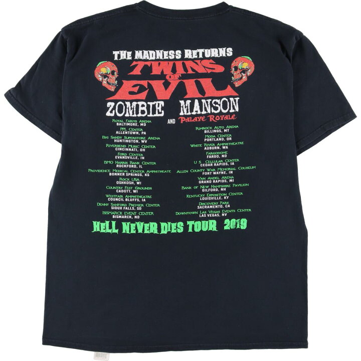 楽天市場】古着 FRUIT OF THE LOOM Rob Zombie ロブゾンビ Marilyn 