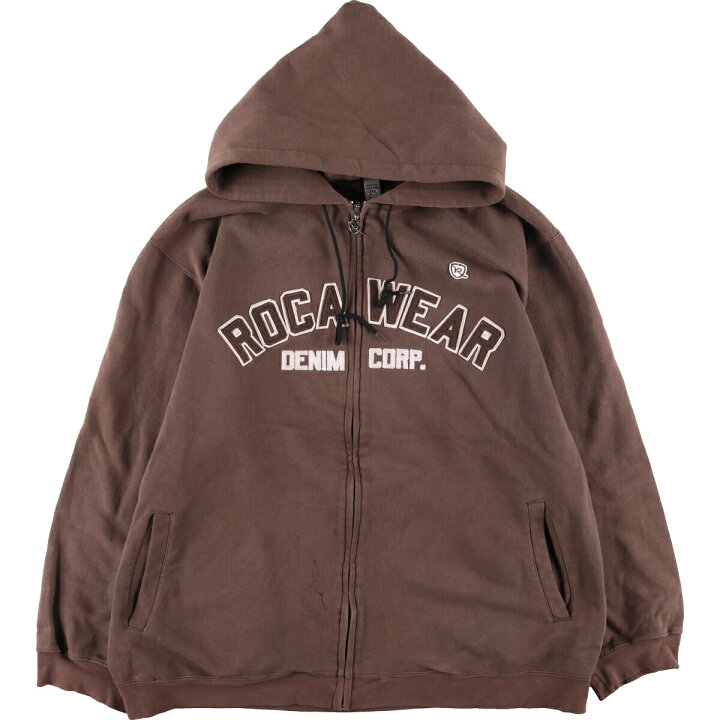 楽天市場】古着 ROCAWEAR スウェットフルジップパーカー メンズXXL 