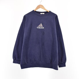 古着 90'S アディダス adidas ロゴスウェット トレーナー USA製 メンズXL ヴィンテージ /eaa330078 【中古】 【231002】