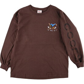 古着 90'S The Disney Store グーフィー Goofy 両面プリント ロングTシャツ ロンT USA製 メンズS ヴィンテージ /eaa332316 【中古】 【230501】