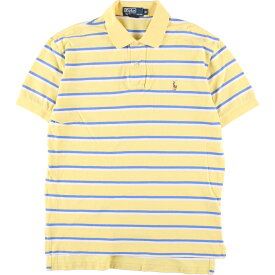 古着 ラルフローレン Ralph Lauren POLO by Ralph Lauren 半袖 ボーダー ポロシャツ メンズM /eaa332795 【中古】 【230505】