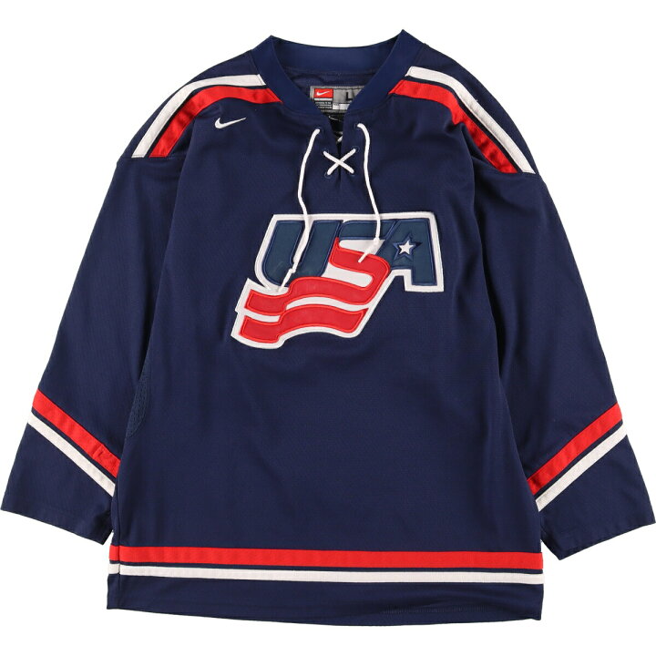 楽天市場】古着 ナイキ NIKE USA HOCKEY ゲームシャツ ホッケーシャツ 