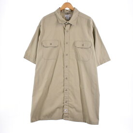 古着 ビッグサイズ カーハート Carhartt RELAXED FIT 半袖 ワークシャツ メンズXXXL /eaa333908 【中古】 【230502】 【LP2311】