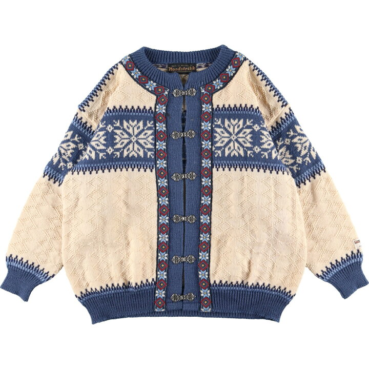 楽天市場】古着 Nordstrikk ノルディック柄 ウール チロルカーディガン  