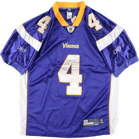 デッドストック DEADSTOCK リーボック Reebok NFL MINNESOTA VIKINGS ミネソタバイキングス ゲームシャツ フットボールシャツ メンズL /eaa336886 【中古】 【230527】 【SS2309】