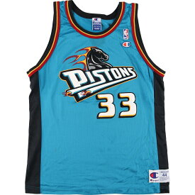 古着 チャンピオン Champion NBA DETROIT PISTONS デトロイトピストンズ Grant Hill グラントヒル メッシュタンクトップ ゲームシャツ メンズM /eaa337642 【中古】 【230522】 【SS2309】